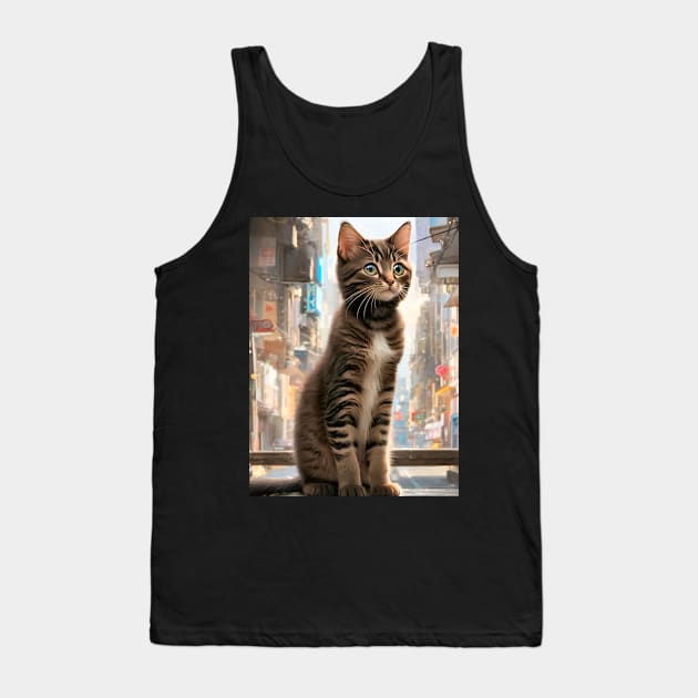 Cute Funny Kittens Beautiful Cats Tank Top by PlanetMonkey